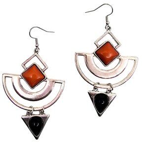 Geometric Artisan Earrings | Bold Statement Jewelry for Edgy Style